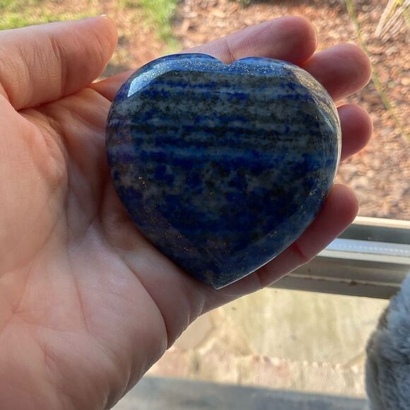 Lapis Lazuli Heart Crystal 💙 - Picture 3 of 5